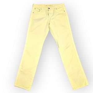 GAP The Sweetheart Yellow Straight Jeans Size 4